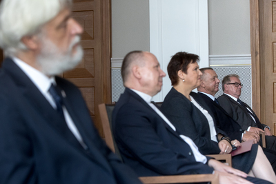 Odsłonięcie Ściany Pamięci poświęconej pracownikom NIK – Warszawa, 17 września 2020. Fot. Sławek Kasper (IPN)