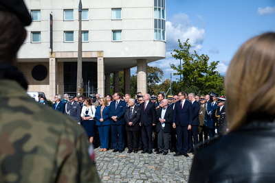 Odsłonięcie tablicy upamiętniającej Wojciecha Ziembińskiego – Warszawa, 17 września 2020. Fot. Sławek Kasper (IPN)