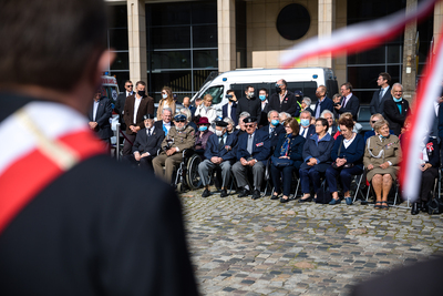 Odsłonięcie tablicy upamiętniającej Wojciecha Ziembińskiego – Warszawa, 17 września 2020. Fot. Sławek Kasper (IPN)