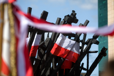 Odsłonięcie tablicy upamiętniającej Wojciecha Ziembińskiego – Warszawa, 17 września 2020. Fot. Sławek Kasper (IPN)