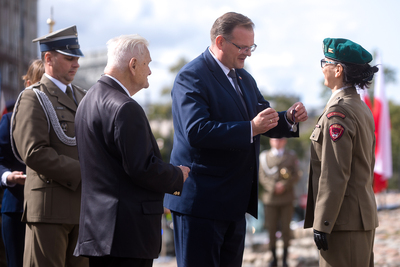 Odsłonięcie tablicy upamiętniającej Wojciecha Ziembińskiego – Warszawa, 17 września 2020. Fot. Sławek Kasper (IPN)