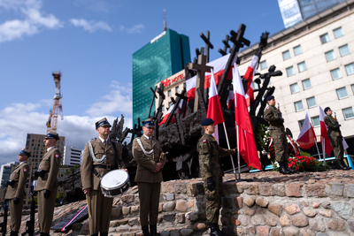 Odsłonięcie tablicy upamiętniającej Wojciecha Ziembińskiego – Warszawa, 17 września 2020. Fot. Sławek Kasper (IPN)