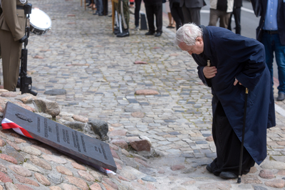 Odsłonięcie tablicy upamiętniającej Wojciecha Ziembińskiego – Warszawa, 17 września 2020. Fot. Sławek Kasper (IPN)