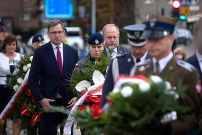 Odsłonięcie tablicy upamiętniającej Wojciecha Ziembińskiego – Warszawa, 17 września 2020. Fot. Sławek Kasper (IPN)