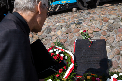 Odsłonięcie tablicy upamiętniającej Wojciecha Ziembińskiego – Warszawa, 17 września 2020. Fot. Sławek Kasper (IPN)