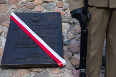 Odsłonięcie tablicy upamiętniającej Wojciecha Ziembińskiego – Warszawa, 17 września 2020. Fot. Sławek Kasper (IPN)