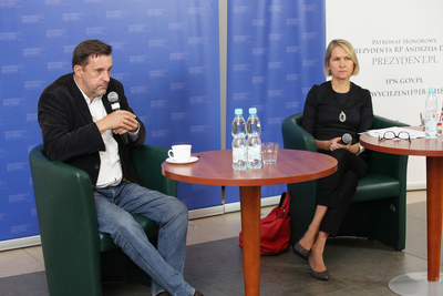 Dyskusja „Pedagogika wstydu, racjonalna historiografia czy oduczanie polskości?” – Warszawa, 16 września 2020. Fot. Piotr Życieński (IPN)