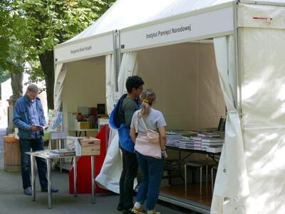 IPN na Plenerze Literackim w Ogrodzie Saskim – Warszawa, 18–20 września 2020. Fot. Maciej Steppa (IPN)
