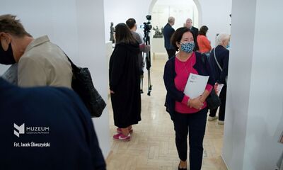 Otwarcie wystawy „Obraz Treblinki w oczach Samuela Willenberga” – Częstochowa, 17 września 2020. Fot. Jacek Śliwczyński (Muzeum Częstochowskie)