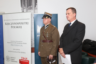 Premiera mobilnej gry miejskiej „Głos walczącej Warszawy. Podpułkownik Wacław Lipiński” – 29 września 2020. Fot. Piotr Życieński (IPN)