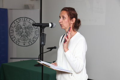 Premiera mobilnej gry miejskiej „Głos walczącej Warszawy. Podpułkownik Wacław Lipiński” – 29 września 2020. Fot. Piotr Życieński (IPN)