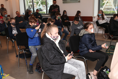 Premiera mobilnej gry miejskiej „Głos walczącej Warszawy. Podpułkownik Wacław Lipiński” – 29 września 2020. Fot. Piotr Życieński (IPN)