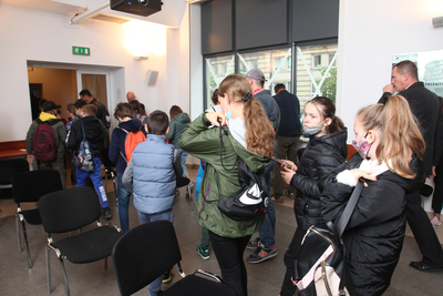 Premiera mobilnej gry miejskiej „Głos walczącej Warszawy. Podpułkownik Wacław Lipiński” – 29 września 2020. Fot. Piotr Życieński (IPN)