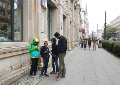 Premiera mobilnej gry miejskiej „Głos walczącej Warszawy. Podpułkownik Wacław Lipiński” – 29 września 2020. Fot. Piotr Życieński (IPN)