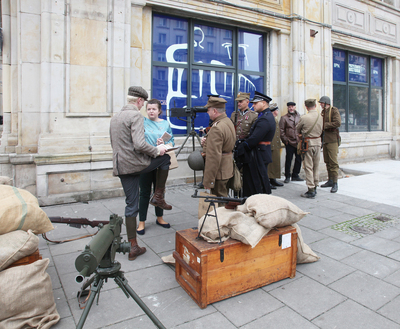 Premiera mobilnej gry miejskiej „Głos walczącej Warszawy. Podpułkownik Wacław Lipiński” – 29 września 2020. Fot. Piotr Życieński (IPN)