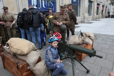 Premiera mobilnej gry miejskiej „Głos walczącej Warszawy. Podpułkownik Wacław Lipiński” – 29 września 2020. Fot. Piotr Życieński (IPN)