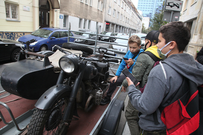 Premiera mobilnej gry miejskiej „Głos walczącej Warszawy. Podpułkownik Wacław Lipiński” – 29 września 2020. Fot. Piotr Życieński (IPN)