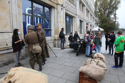 Premiera mobilnej gry miejskiej „Głos walczącej Warszawy. Podpułkownik Wacław Lipiński” – 29 września 2020. Fot. Piotr Życieński (IPN)