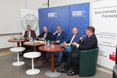 Z cyklu „Tajemnice bezpieki” rozmowa o ks. Franciszku Blachnickim – Warszawa, 28 września 2020. Fot. Piotr Życieński (IPN)