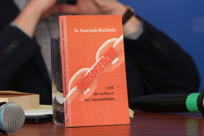 Z cyklu „Tajemnice bezpieki” rozmowa o ks. Franciszku Blachnickim – Warszawa, 28 września 2020. Fot. Piotr Życieński (IPN)