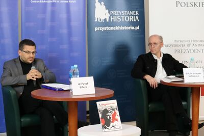 Dyskusja wokół książki Sławomira Kalbarczyka „Armia Andersa w ZSRS 1941–1942. Niespełnione braterstwo broni z Armią Czerwoną” – 7.10.2020. Fot. Aleksandra Wierzchowska (IPN)