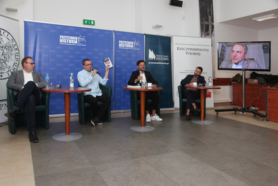 Spotkanie „Terroryzm w kontekście stosunków polsko-izraelskich” z cyklu „Historia zza kulis” – Warszawa, 6 października 2020. Fot. Piotr Życieński (IPN)