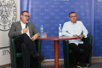 Spotkanie „Terroryzm w kontekście stosunków polsko-izraelskich” z cyklu „Historia zza kulis” – Warszawa, 6 października 2020. Fot. Piotr Życieński (IPN)