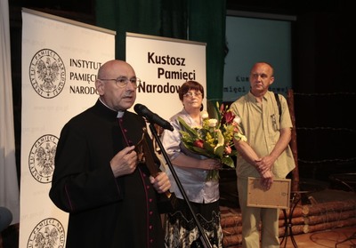 Ks. prałat Zygmunt Malacki, Ewa Zając i Grzegorz Pfeifer