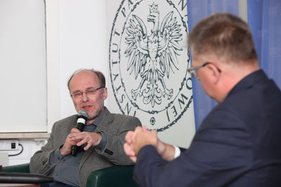 Dyskusja online z cyklu „Geneza II wojny światowej” – 13 października 2020. Fot. Piotr Życieński (IPN)