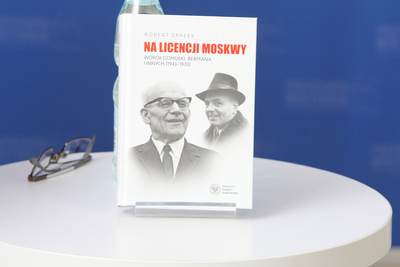 Wykład dr. Roberta Spałka na temat książki „Na licencji Moskwy. Wokół Gomułki, Bermana i innych 1943–1970” – 14 października 2020. Fot. Piotr Życieński (IPN)