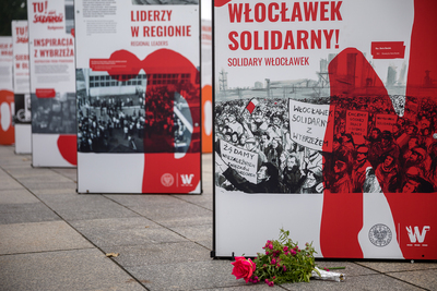 Uczestnicy Sierpnia ’80 na uroczystym zamknięciu wystawy „Tu rodziła się Solidarność” – Warszawa, 16 października 2020. Fot. Sławek Kasper (IPN)
