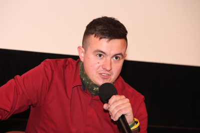 „Autostopem po byłym ZSRS” – spotkanie z podróżnikiem Michałem Paterem podczas MFFoTEK – 24 października 2020. Fot. Piotr Życieński (IPN)