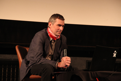 Spotkanie z reżyserem filmu „Zakazany” – Romanem Brovko podczas MFFoTEK – 24 października 2020. Fot. Piotr Życieński (IPN)