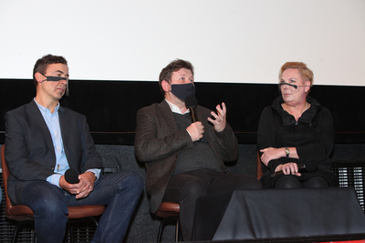 Spotkanie z twórcami filmu „Marsz Cieni” podczas MFFoTEK – 25 października 2020. Fot. Piotr Życieński (IPN)