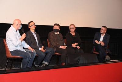 Spotkanie z twórcami filmu „Marsz Cieni” podczas MFFoTEK – 25 października 2020. Fot. Piotr Życieński (IPN)