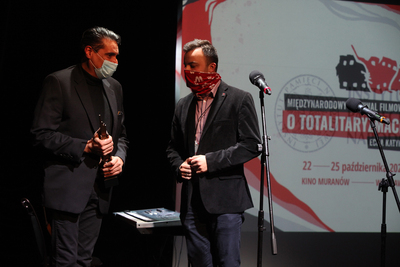 Gala finałowa Międzynarodowego Festiwalu Filmów o Totalitaryzmach „Echa Katynia” – 25 października 2020. Fot. Piotr Życieński (IPN)