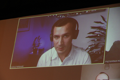 Rozmowa z twórcami filmu „20-40-20– MFFoTEK” – 22 października 2020. Fot. Piotr Życieński (IPN)