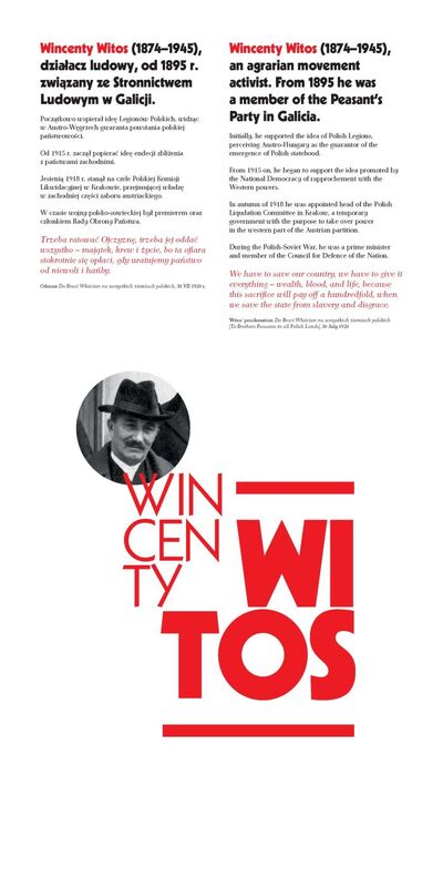 Wincenty Witos – panele z wystawy IPN „Ojcowie Niepodległości”