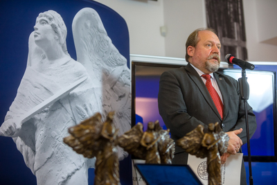 Adam Siwek, dyrektor Biura Upamiętniania Walk i Męczeństwa IPN. Ogłoszenie laureatów II edycji nagrody IPN „Semper Fidelis” – 3 listopada 2020. Fot. Sławek Kasper (IPN)