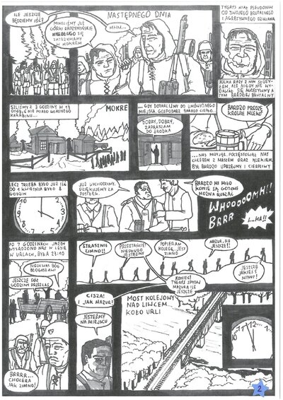 Strona z komiksu Oskara Sochackiego „Młodzik”