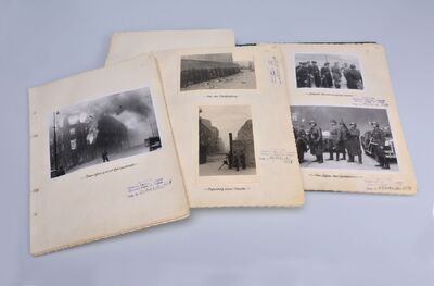 Zdjęcia raportu Jürgena Stroopa „Es gibt keinen jüdischen Wohnbezirk in Warschau mehr!” (Żydowska dzielnica mieszkaniowa w Warszawie już nie istnieje!)