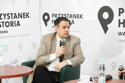 Dyskusja online „Ład versus chaos. Spór o porządek wersalski” – 16 listopada 2020. Fot. Piotr Życieński (IPN)