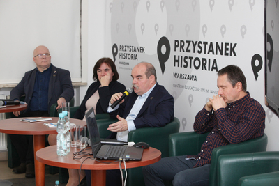 Dyskusja online z okazji 35. rocznicy powstania wydawnictwa ANTYK – 19 listopada 2020. Fot. Piotr Życieński (IPN)