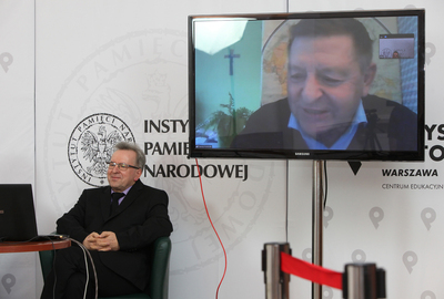 Dyskusja online z okazji 35. rocznicy powstania wydawnictwa ANTYK – 19 listopada 2020. Fot. Piotr Życieński (IPN)