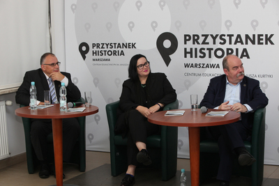 Dyskusja online z okazji 35. rocznicy powstania wydawnictwa ANTYK – 19 listopada 2020. Fot. Piotr Życieński (IPN)