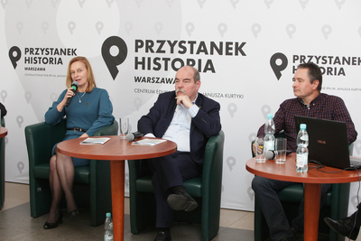 Dyskusja online z okazji 35. rocznicy powstania wydawnictwa ANTYK – 19 listopada 2020. Fot. Piotr Życieński (IPN)