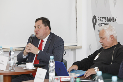 Dyskusja online „Grupy Oporu »Solidarni«” – historia pewnego porwania” z cyklu „Tajemnice bezpieki” – 23 listopada 2020”. Fot. Piotr Życieński (IPN)