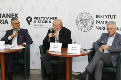 Dyskusja online „Grupy Oporu »Solidarni«” – historia pewnego porwania” z cyklu „Tajemnice bezpieki” – 23 listopada 2020”. Fot. Piotr Życieński (IPN)