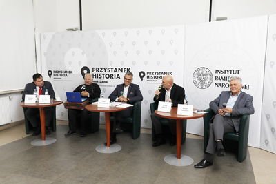 Dyskusja online „Grupy Oporu »Solidarni«” – historia pewnego porwania” z cyklu „Tajemnice bezpieki” – 23 listopada 2020”. Fot. Piotr Życieński (IPN)