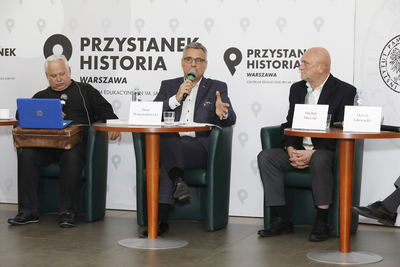 Dyskusja online „Grupy Oporu »Solidarni«” – historia pewnego porwania” z cyklu „Tajemnice bezpieki” – 23 listopada 2020”. Fot. Piotr Życieński (IPN)